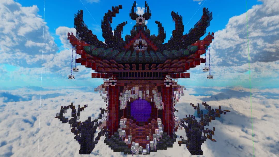 Shrine Nether Portal / Tapınak Nether Portal Holoprint görsel 1